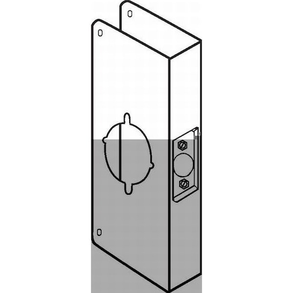 Don-Jo 9" Classic Wrap Around for Best and Sargent Lever Locks with 2-3/4" Backset and 1-3/4" Door CW9KBZ - main